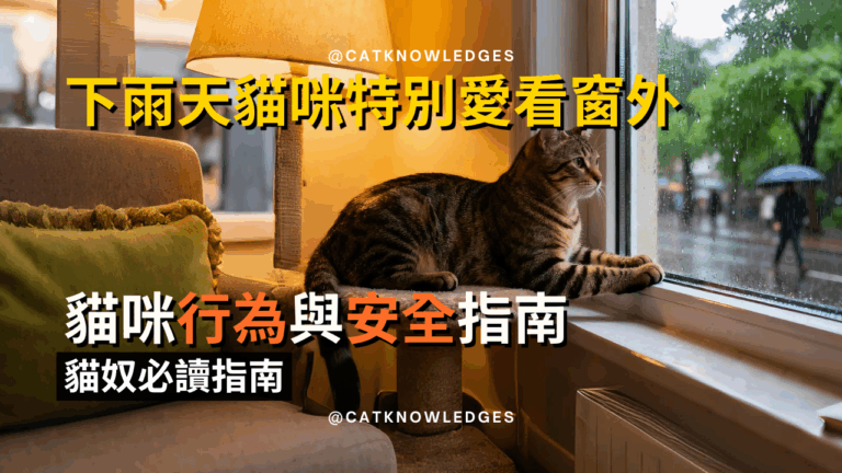 下雨天貓咪特別愛看窗外
