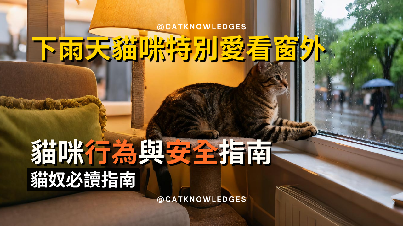 下雨天貓咪特別愛看窗外