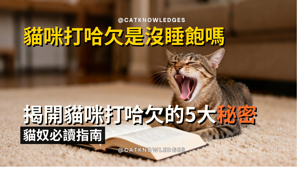 貓咪打哈欠代表什麼？解析原因、情緒密碼與健康警訊