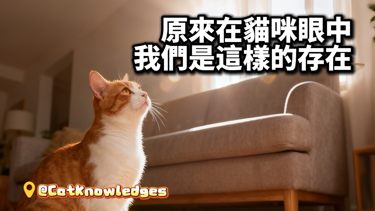 原來在貓咪眼中，我們是這樣的存在
