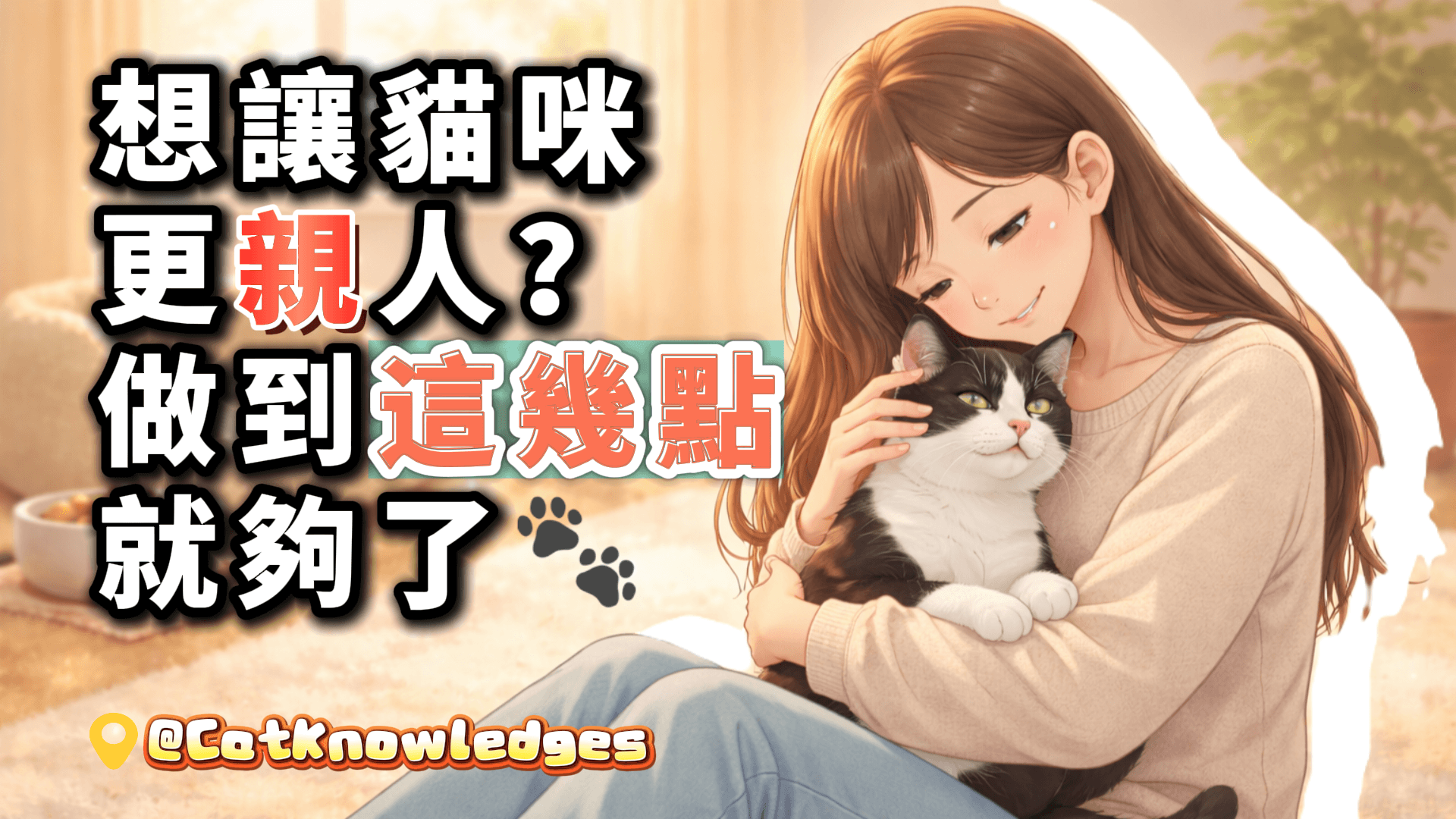 想讓貓咪更親人？做到這幾點就夠了