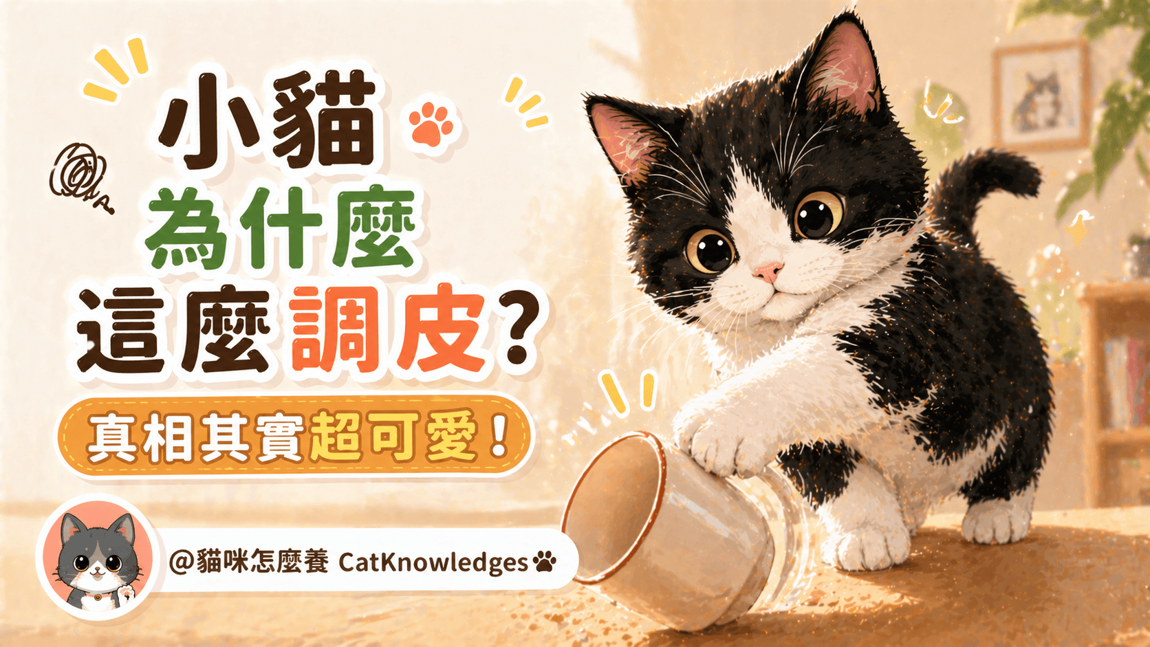 小貓為什麼這麼調皮？真相其實超可愛！