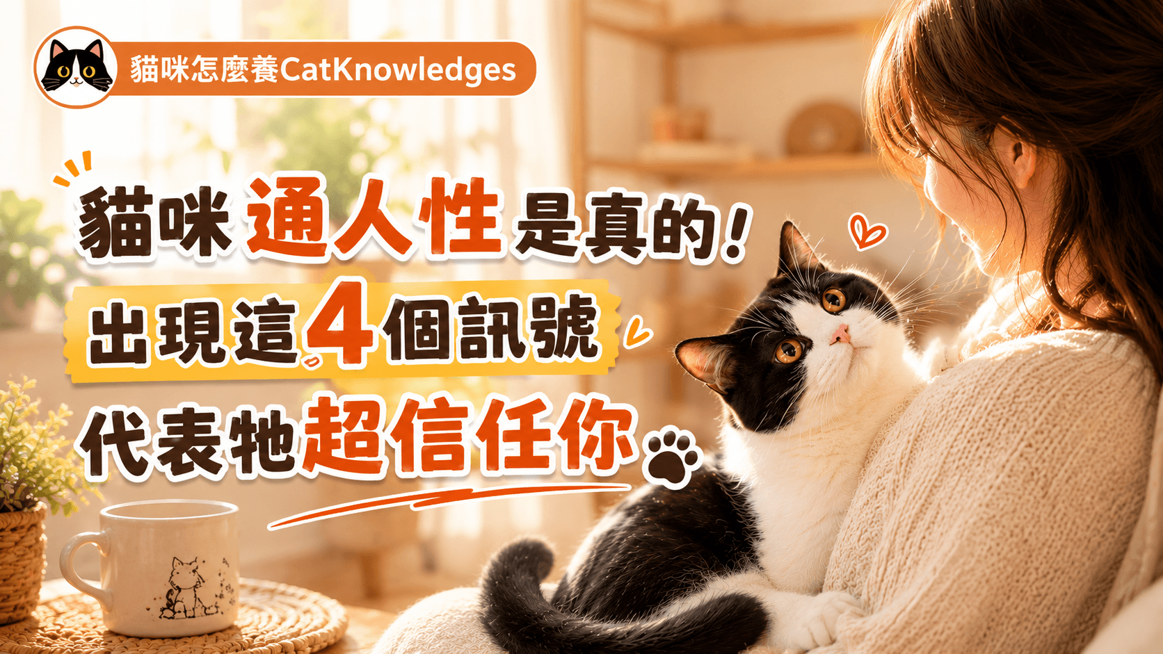 貓咪通人性是真的！