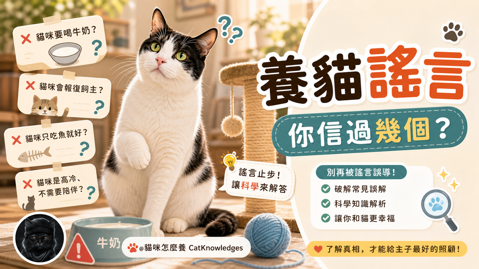 養貓最誇張的謠言，你聽過幾個？
